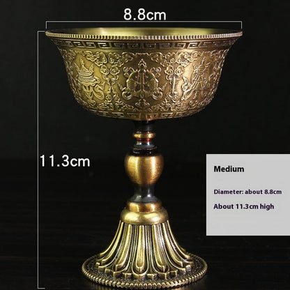 Pure Copper Butter Lamp Holder For Buddha Worship