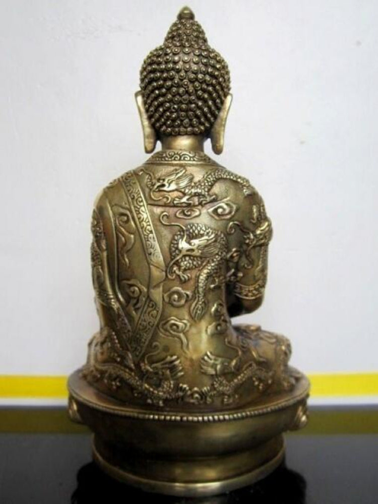 Pure Copper Amitabha Buddha Statue Ornaments