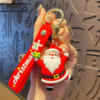 Christmas Exclusive Cartoon Doll Ring Buckle Resin Keychain-3