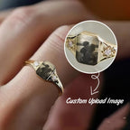 Custom Photo Ring Personalized Gift for Her or Mom-1