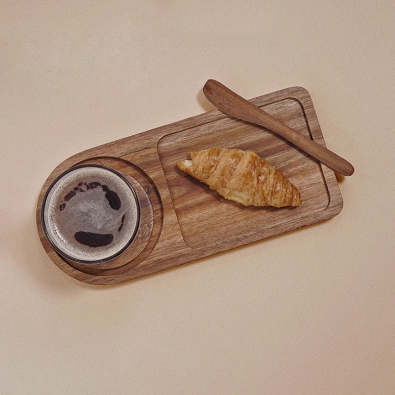 Wooden Tray, Coaster, Beverage Dessert, Dinner Plate Afternoon