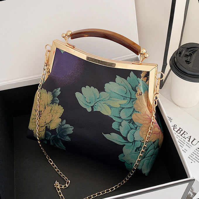 Women's Handbag Chinese Style Peony Crossbody Bag