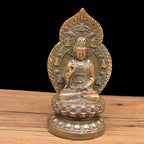 Copper Guan Yin statue Chinese style home ornament