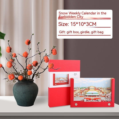 Chang'an Street Weekly Calendar Temple Of Heaven Palace Museum Desk Calendar Three-dimensional