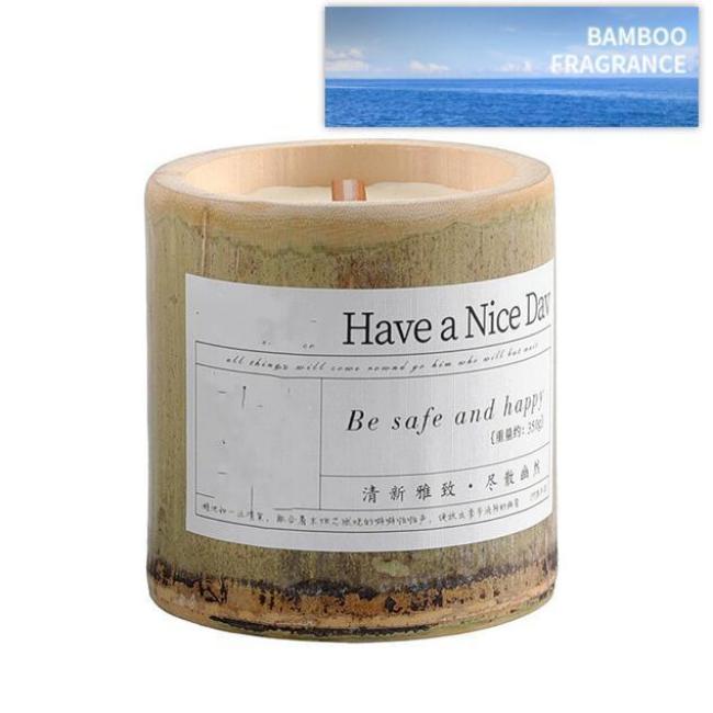 Indoor Long-lasting Bamboo Fragrance Aromatherapy Candle Gift