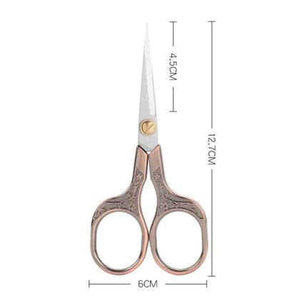 Plum Retro Scissors Stainless Steel Household Scissors Window Flowers Wool Embroidery