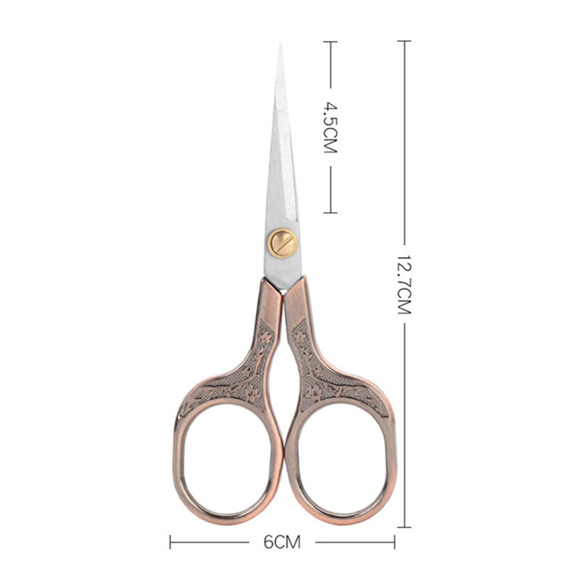 Plum Retro Scissors Stainless Steel Household Scissors Window Flowers Wool Embroidery