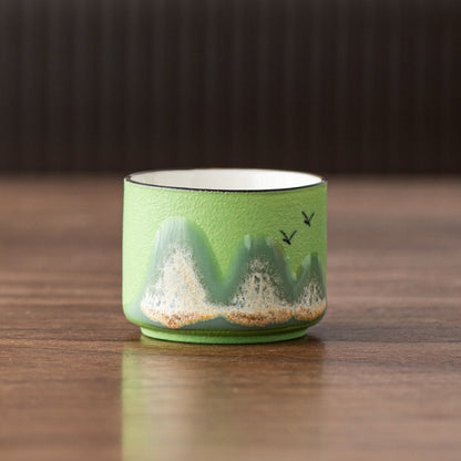 Hand-painted Ceramic Cup Thousand-li Landscape Creative Gift Tea Set Tea Cup