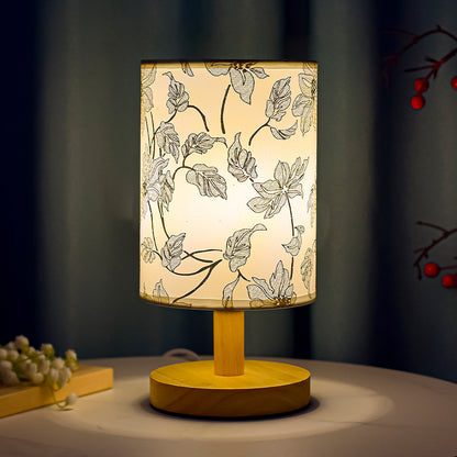 Cozy Table Lamp Bedroom Bedside Chinese Style Literary Decoration B & B Led Night Simple