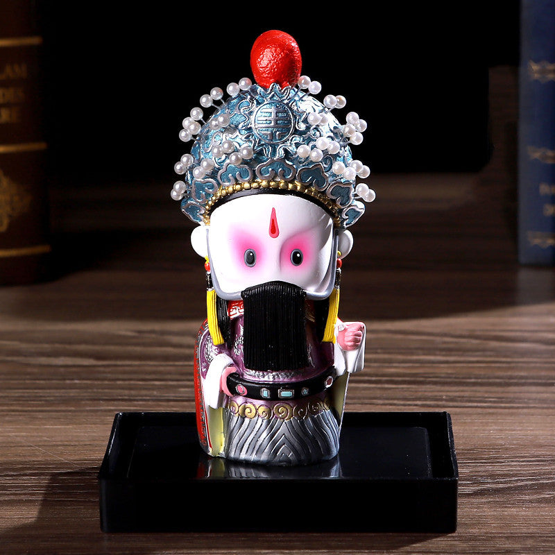 Chinese Style Peking Opera Mask Character Ornaments Home Accessories