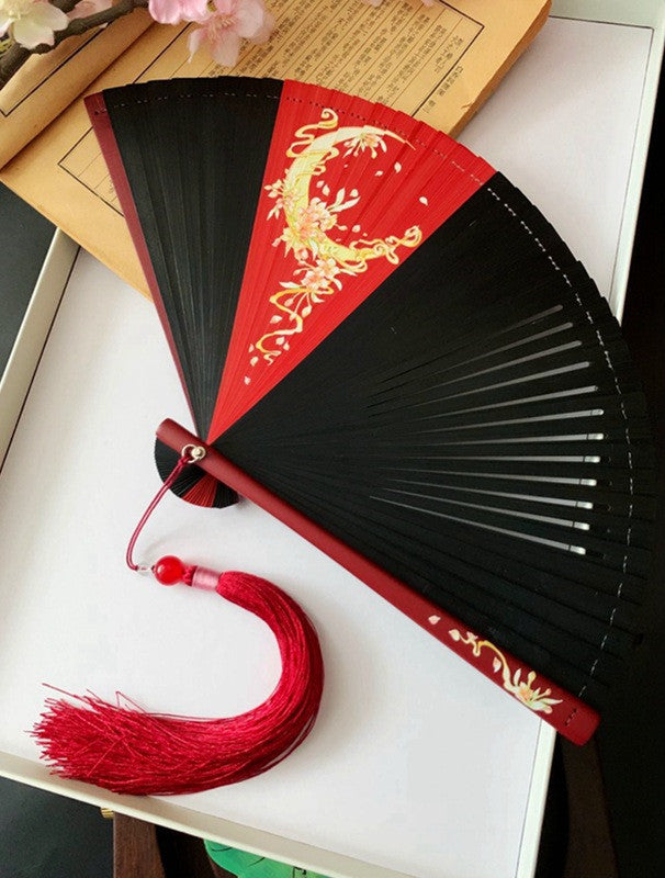 Chinese Style Auspicious Clouds And Ruihe Ancient Style Folding Fan