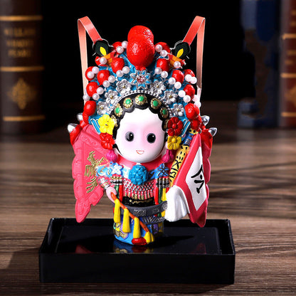 Chinese Style Peking Opera Mask Character Ornaments Home Accessories