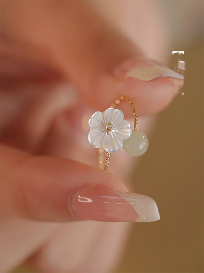 Love Natural Hetian Jade Ring Women