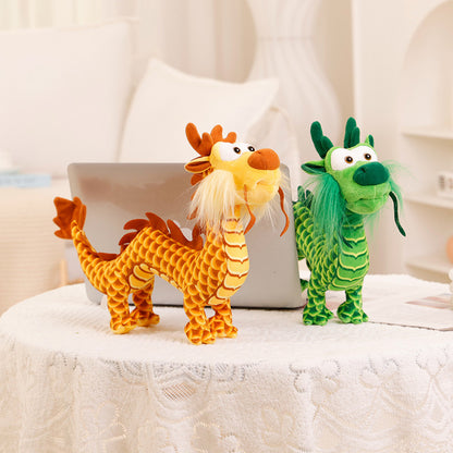 Creative Simulated Chinese Dragon Plush Toy Ornaments