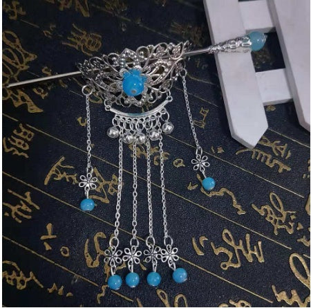 Long Tassel Top Clip Step Shake Ancient Costume Classical Accessories Hairpin