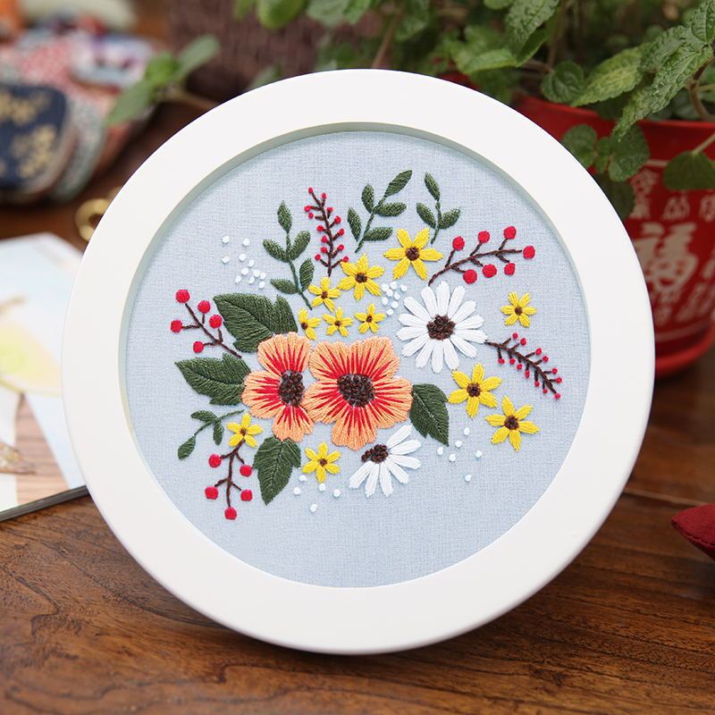 Lu Embroidery Handmade Embroidery Diy Hanging Painting Material Package