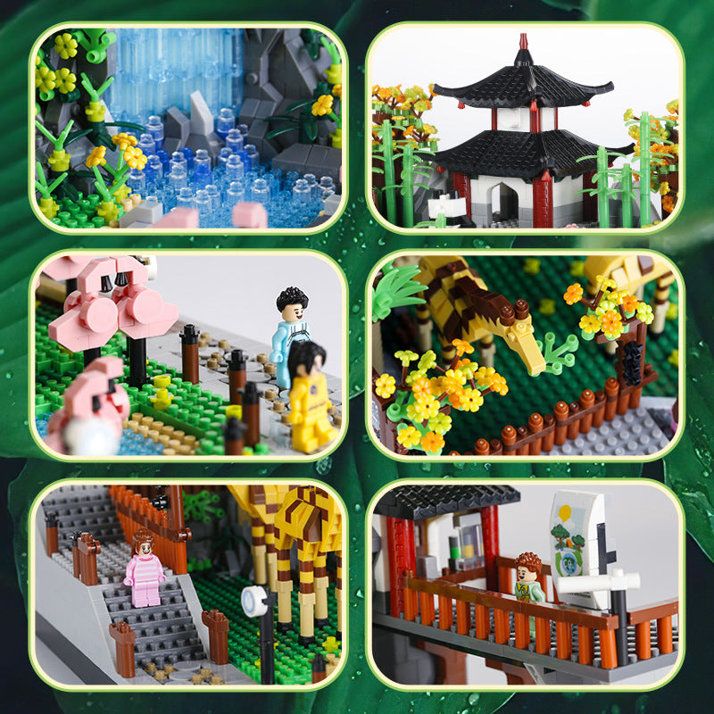 Building Blocks Chinese Style Building Series Assembled Building Ornaments