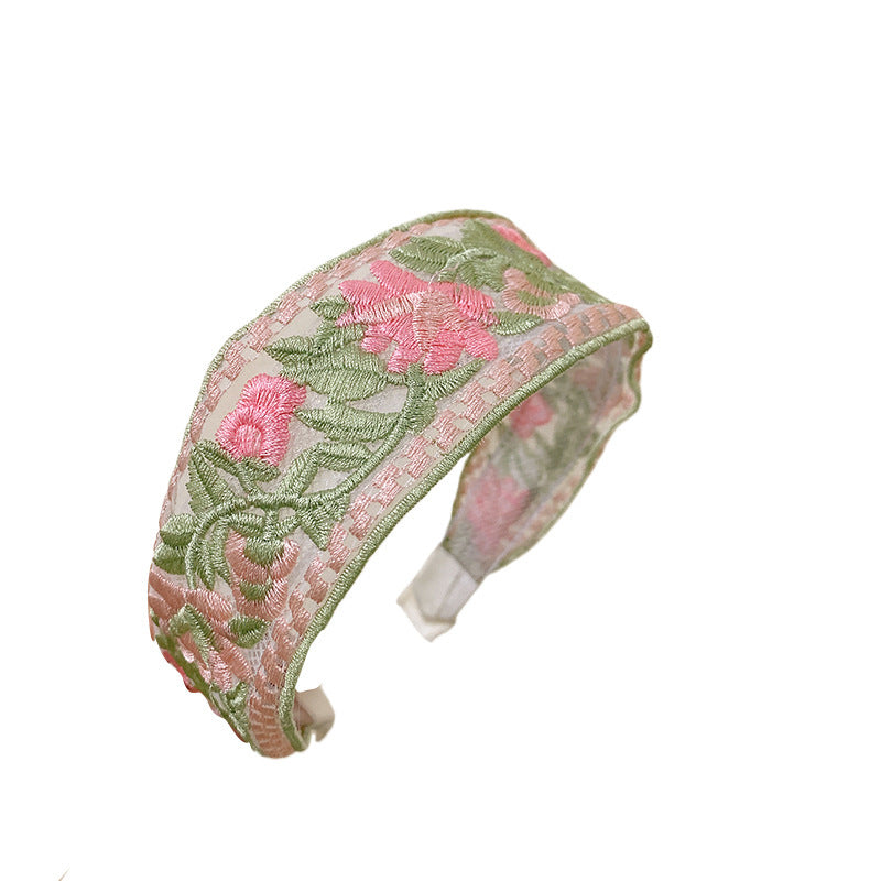 Ethnic Style Embroidery Floral New Chinese Style Headband Hair Accessories