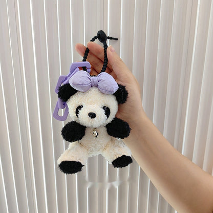 Panda Cute Plush Pendant Car Keychain