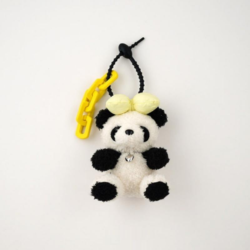 Panda Cute Plush Pendant Car Keychain