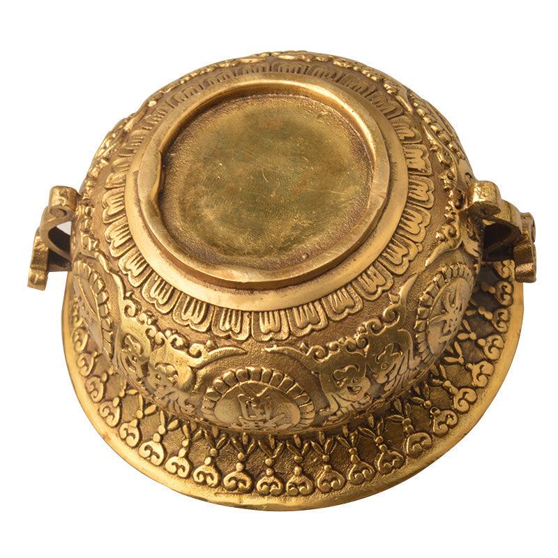 Brass Treasure Bowl Feng Shui Ornament