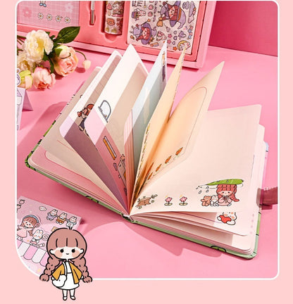 Cute Journal Gift Set - Notebook & Stickers - China Creative Hub