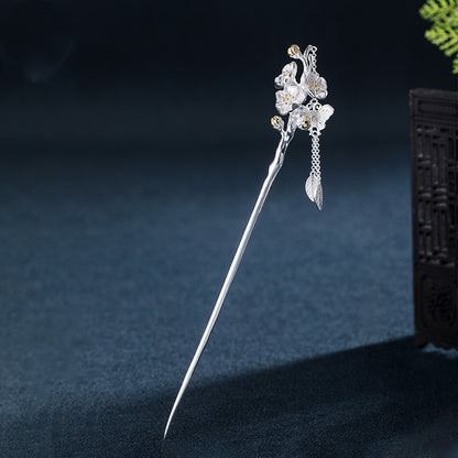 Twelve Flower Gods Ancient Style Sterling Silver Hairpin