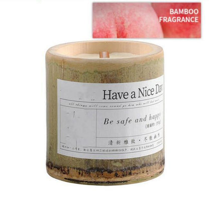 Indoor Long-lasting Bamboo Fragrance Aromatherapy Candle Gift