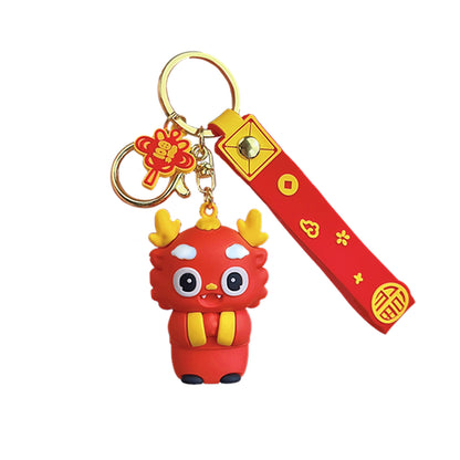 Fashions Joyful Chinese Loong Couple Gift Keychain