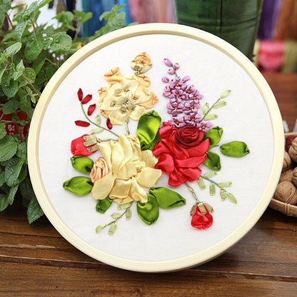 Embroidery Diy Pure Handmade Self-embroidery 3D Stereoscopic Flower Embroidery