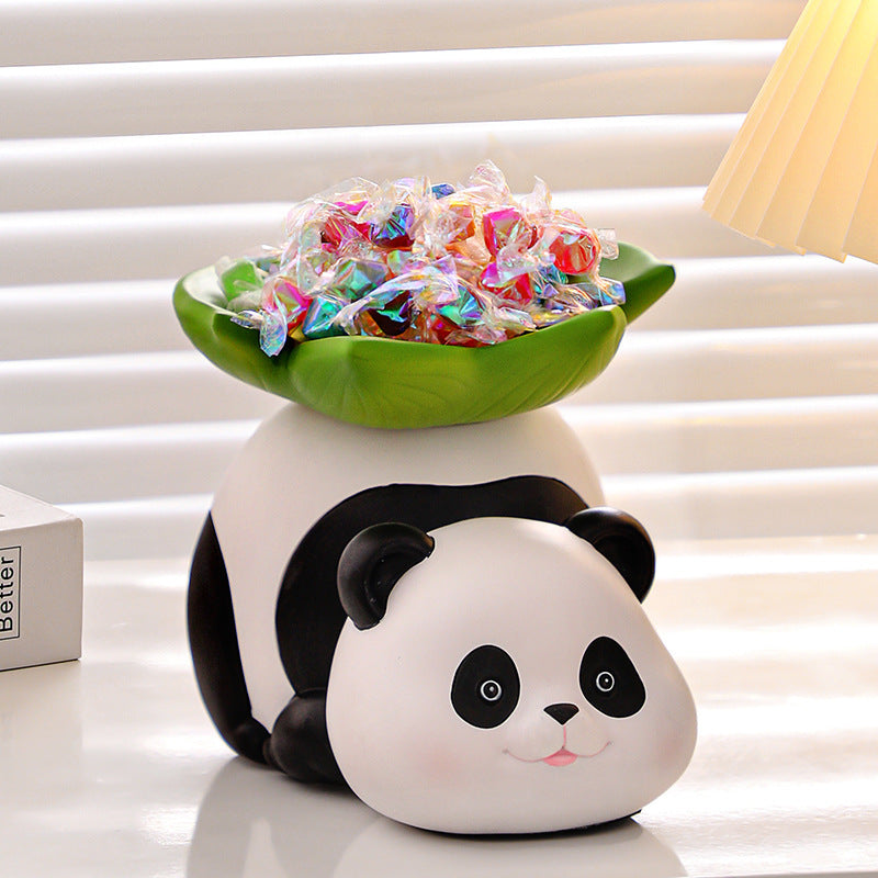 Panda Entrance Storage Tray Living Room Decoration