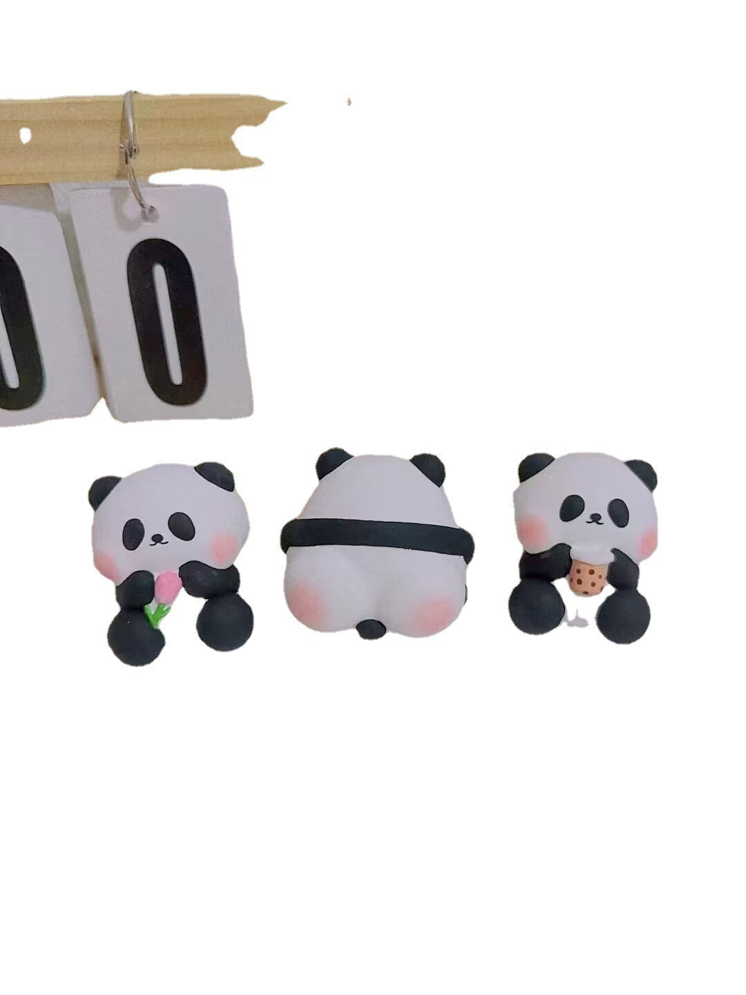 Chinese style cute panda car air outlet perfume aromatherapy car interior decoration