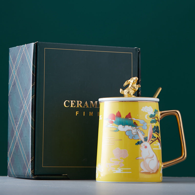 Chinese Style Ceramic Cup Gift Box Office