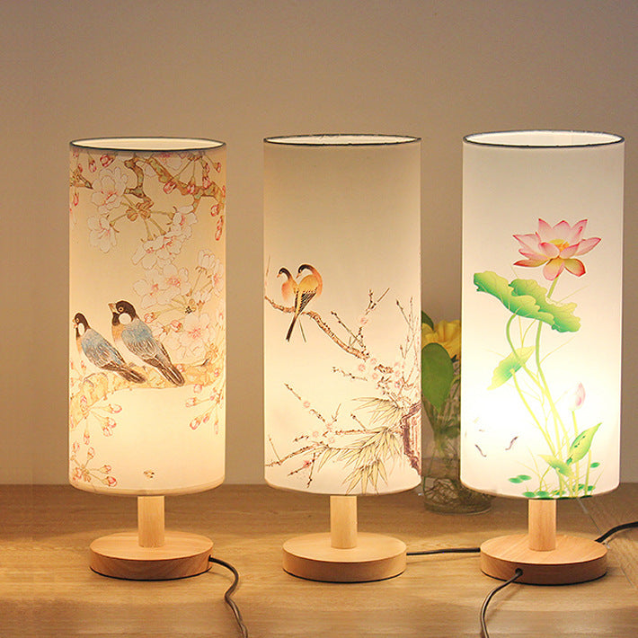 Modern New Chinese Bedroom Bedside Table Lamp