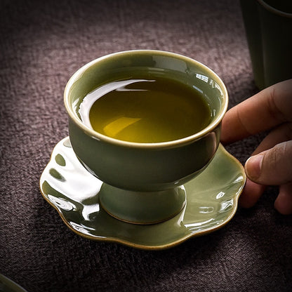 Green Bamboo Green Glaze Master Cup Single Cup Tea Cup