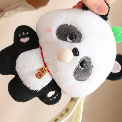 Plush Pendant Bubble Panda Keychain