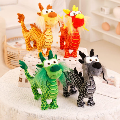 Creative Simulated Chinese Dragon Plush Toy Ornaments