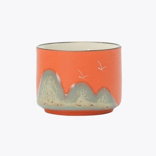 Hand-painted Ceramic Cup Thousand-li Landscape Creative Gift Tea Set Tea Cup