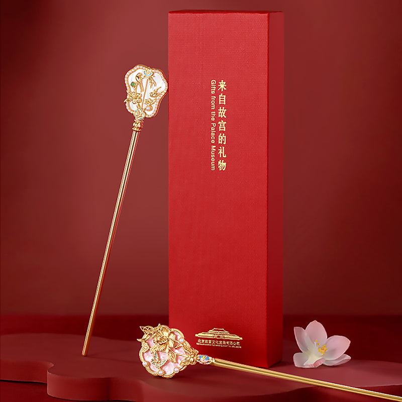 New Chinese Style Brocade Fan Hairpin-video